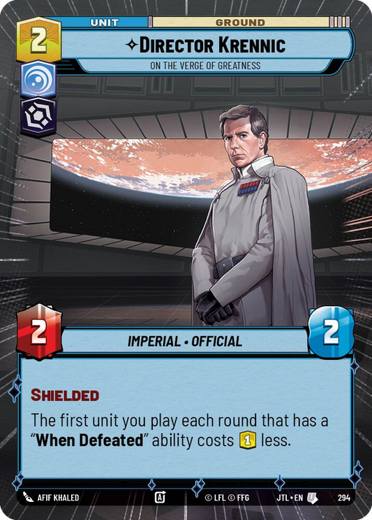 【JTL294/EN】Director Krennic - On the Verge of Greatness(Hyperspace)
