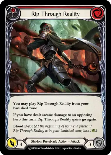 【U-MON180/EN/RF】Rip Through Reality[Red]
