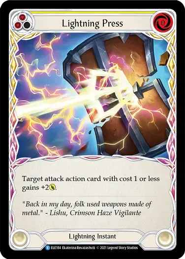 【ELE184/EN】Lightning Press[Yellow]
