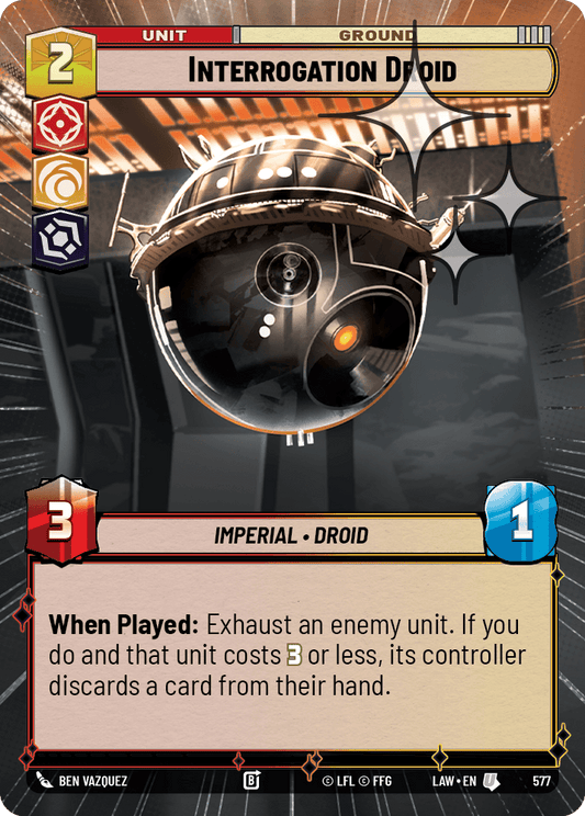 【LAW577/EN】Interrogation Droid (Hyperspace/Foil)