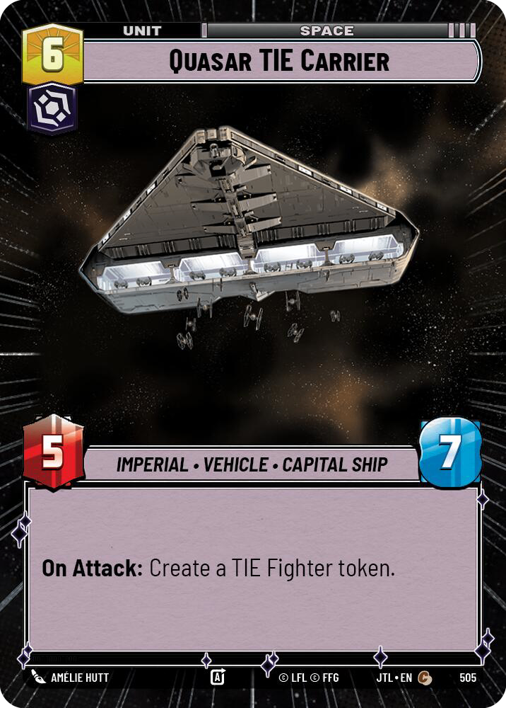 【JTL977/EN】Quasar TIE Carrier (HYPERSPACE/FOIL)
