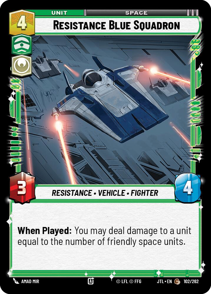【JTL102/EN】Resistance Blue Squadron
