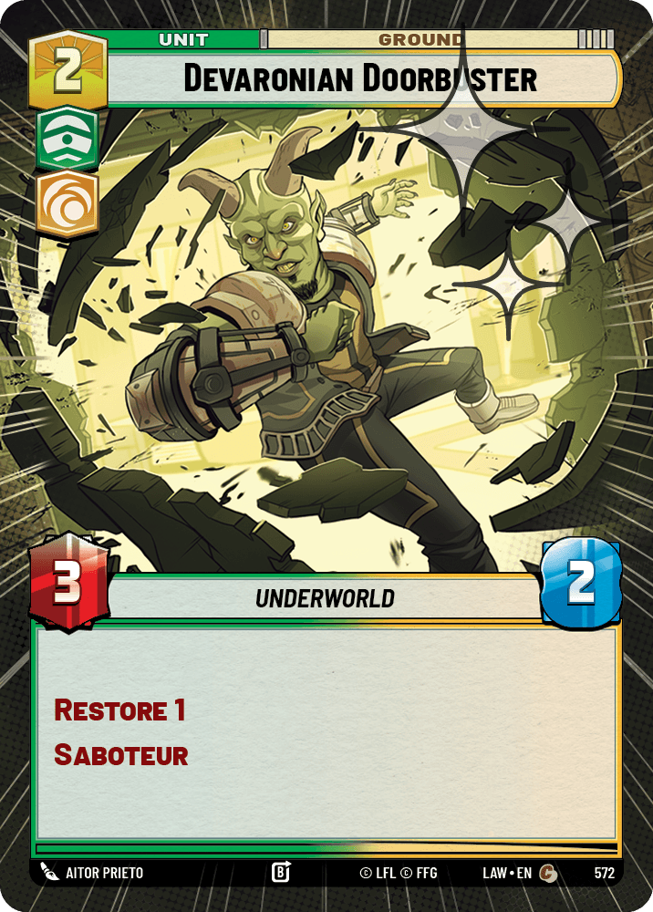 【LAW572/EN】Devaronian Doorbuster (Hyperspace/Foil)
