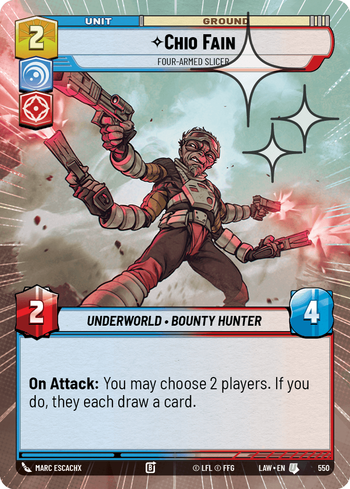 【LAW550/EN】Chio Fain - Four-Armed Slicer (Hyperspace/Foil)
