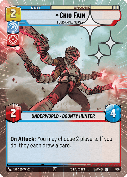 【LAW550/EN】Chio Fain - Four-Armed Slicer (Hyperspace/Foil)