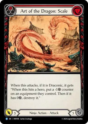 【HNT076/EN】Art of the Dragon: Scale/竜の技：鱗