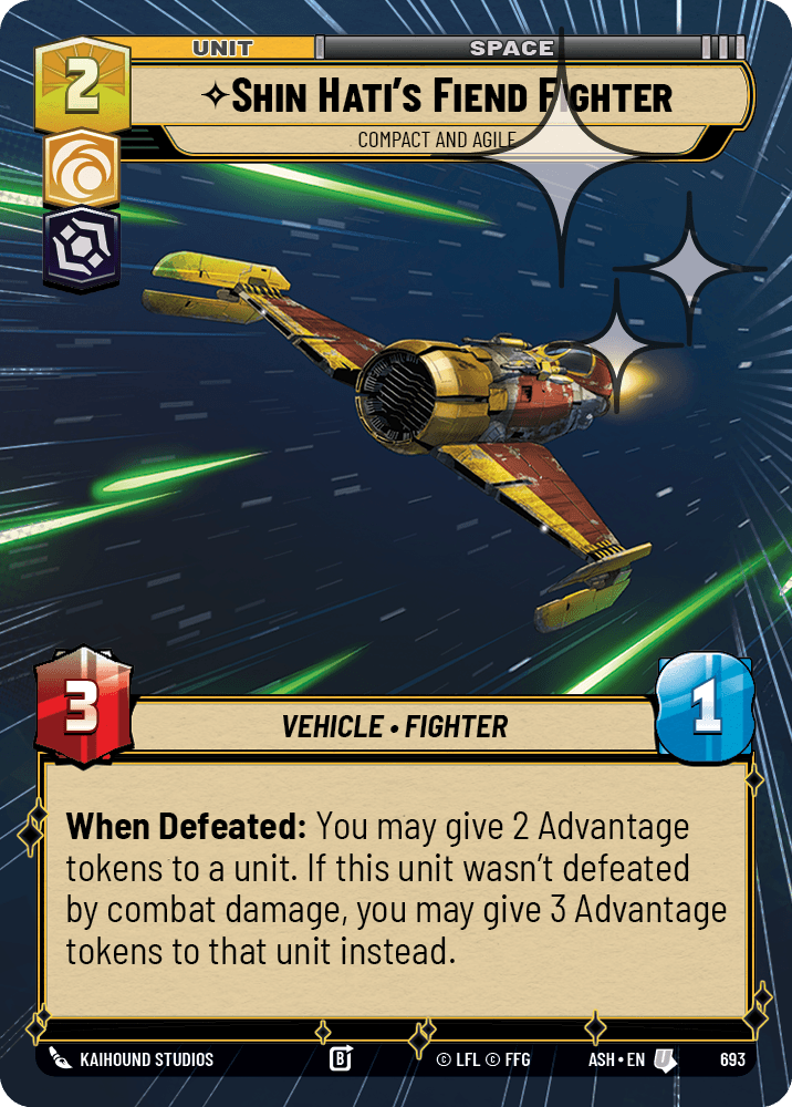 【ASH693/EN】Shin Hati's Fiend Fighter (Hyperspace/Foil)