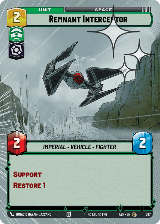 【ASH597/EN】Remnant Interceptor (Hyperspace/Foil)