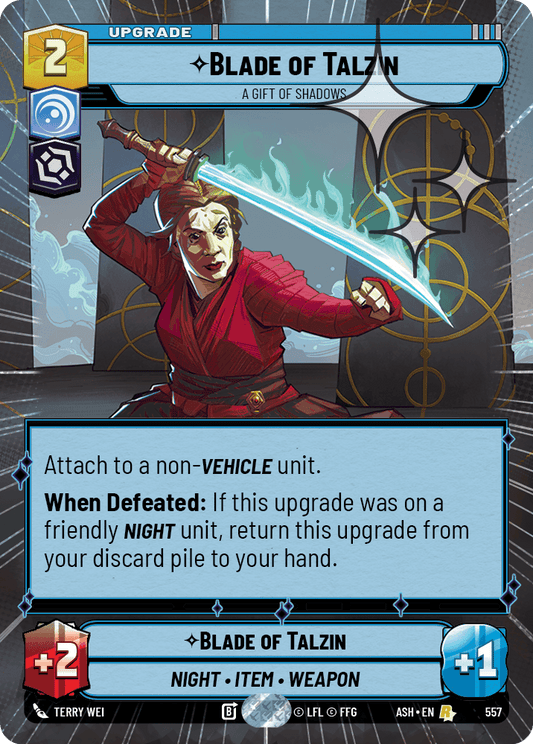 【ASH557/EN】Blade of Talzin - A Gift of Shadows (Hyperspace/Foil)