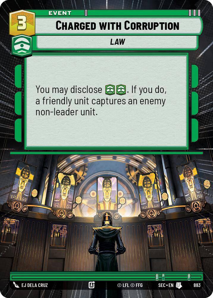 【SEC0883/EN】Charged with Corruption (Hyperspace/Foil)
