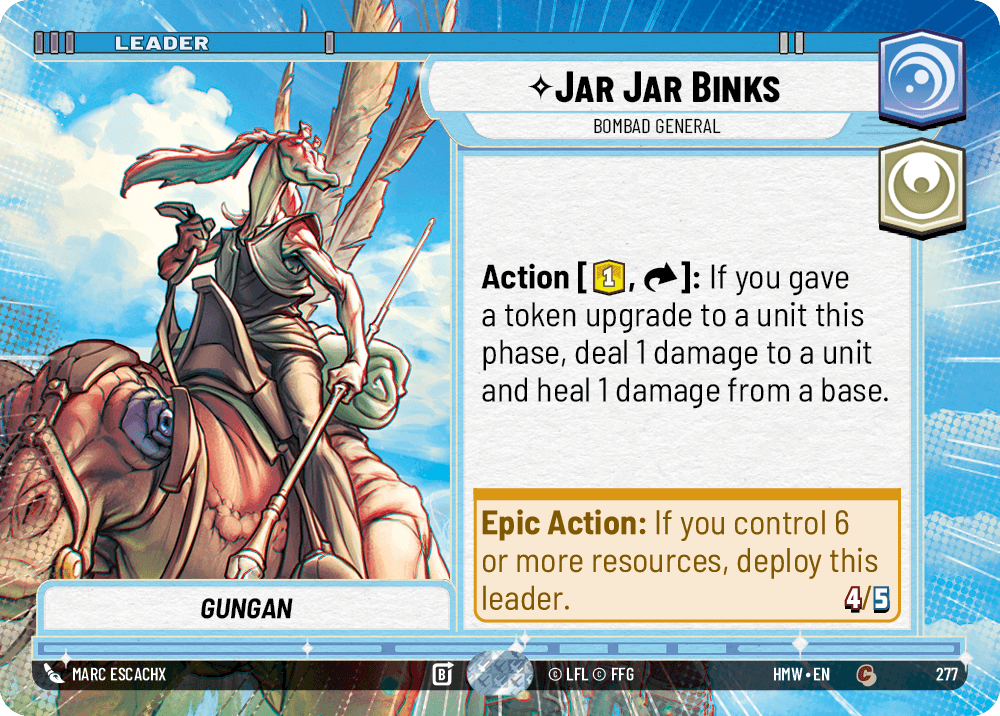 【HMW277/EN】Jar Jar Binks - Bombad General（HYPERSPACE）