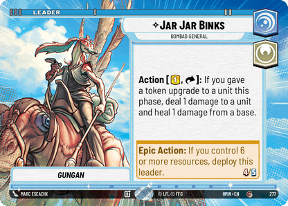 【HMW277/EN】Jar Jar Binks - Bombad General（HYPERSPACE）