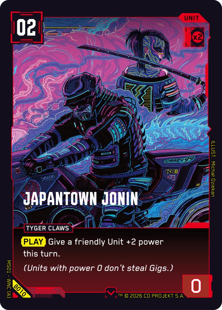 【WNCBβ010/EN】Japantown Jonin