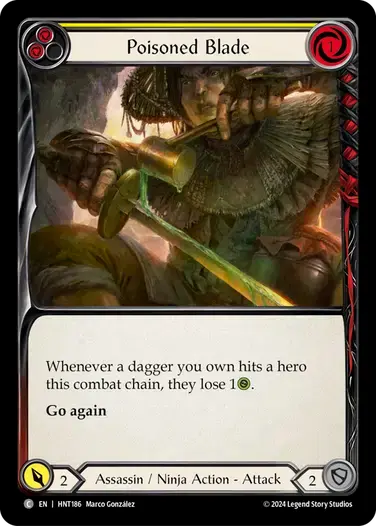【HNT186/EN/RF】Poisoned Blade/毒刃[Yellow]