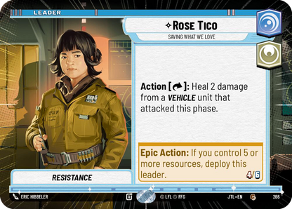 【JTL266/EN】Rose Tico - Saving What We Love(Hyperspace)