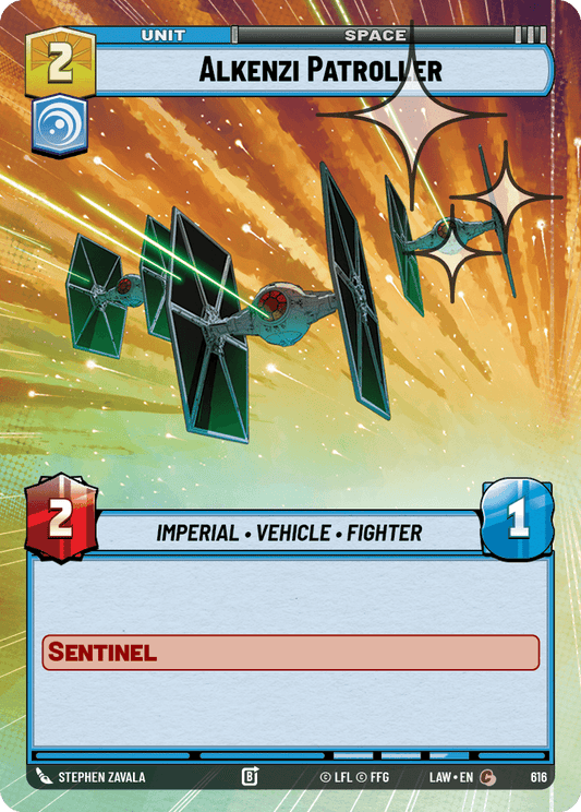 【LAW616/EN】Alkenzi Patroller (Hyperspace/Foil)