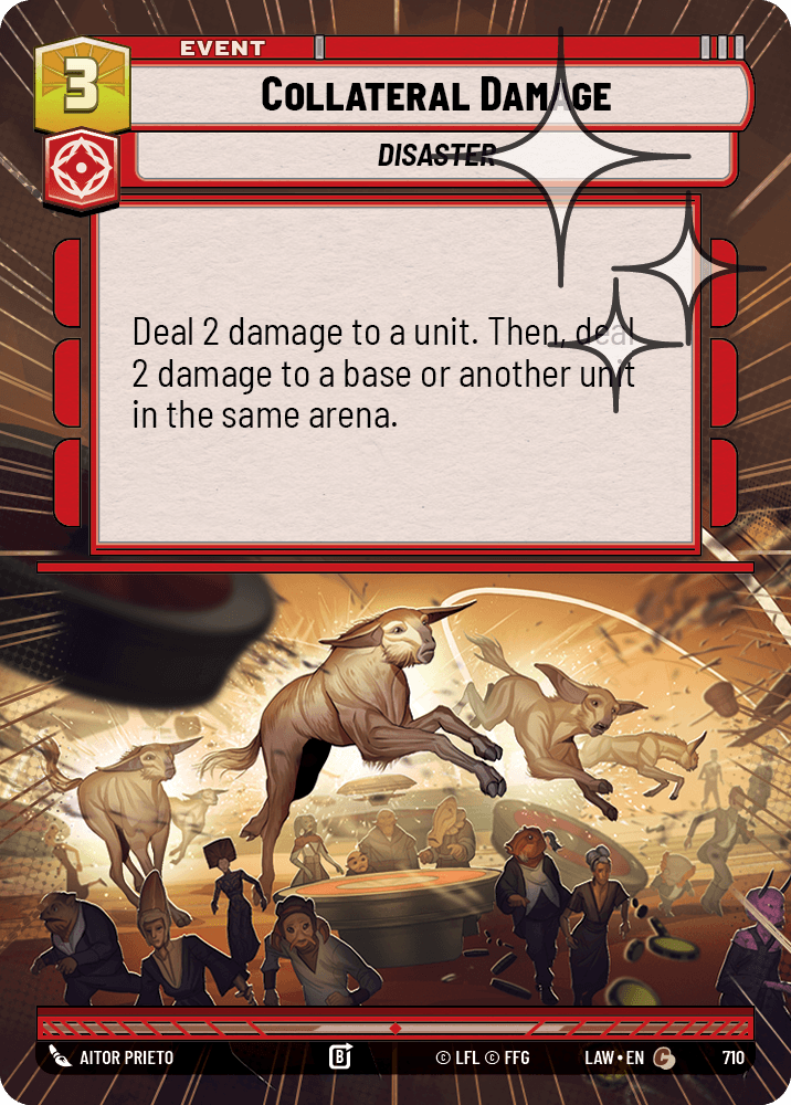 【LAW710/EN】Collateral Damage (Hyperspace/Foil)