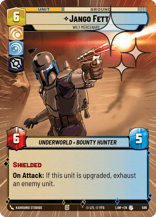【LAW589/EN】Jango Fett - Wily Mercenary (Hyperspace/Foil)