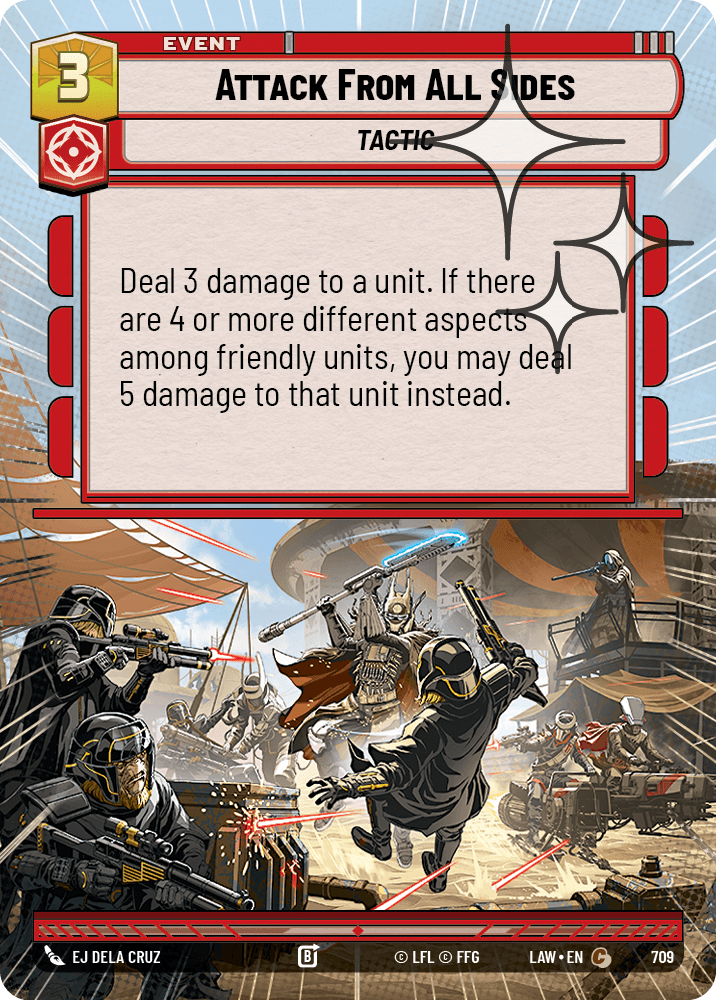 【LAW709/EN】Attack From All Sides (Hyperspace/Foil)