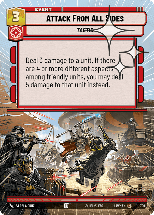 【LAW709/EN】Attack From All Sides (Hyperspace/Foil)