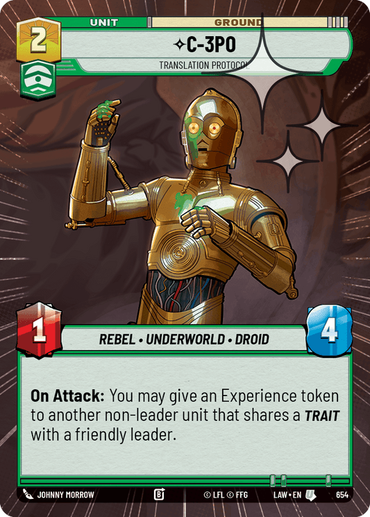【LAW654/EN】C-3PO - Translation Protocol (Hyperspace/Foil)