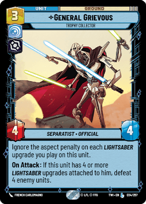 【TWI034/EN】General Grievous - Trophy Collector(FOIL)