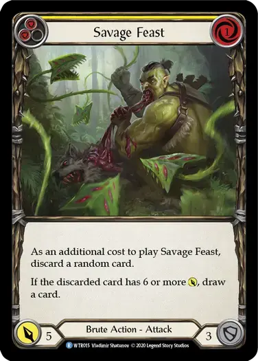 【U-WTR015/EN】Savage Feast[Yellow]