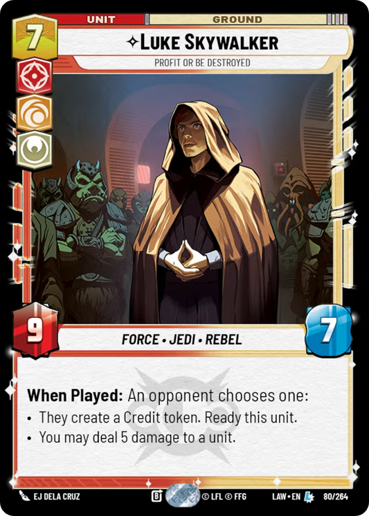 【LAW080/EN】Luke Skywalker - Profit or Be Destroyed