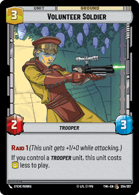 【TWI254/EN】Volunteer Soldier(FOIL)