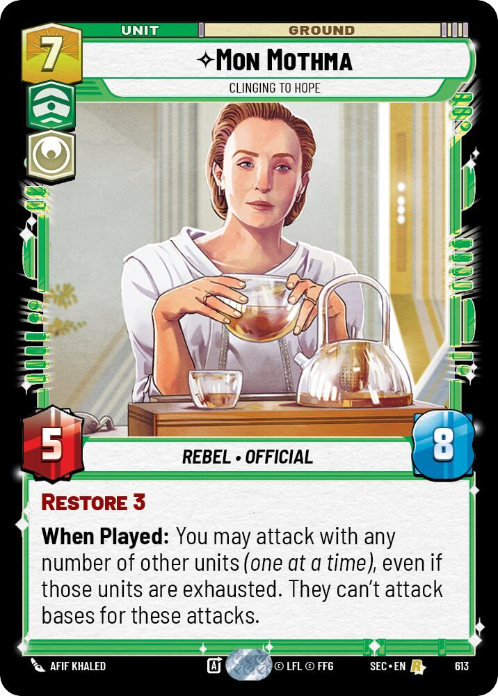 【SEC0613/EN】Mon Mothma - Clinging to Hope (Foil)