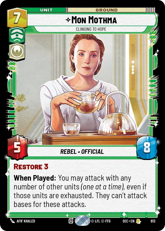 【SEC0613/EN】Mon Mothma - Clinging to Hope (Foil)