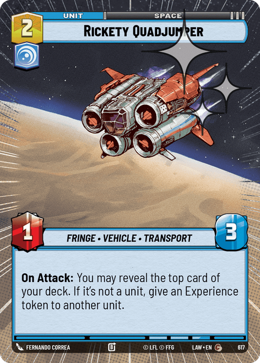 【LAW617/EN】Rickety Quadjumper (Hyperspace/Foil)