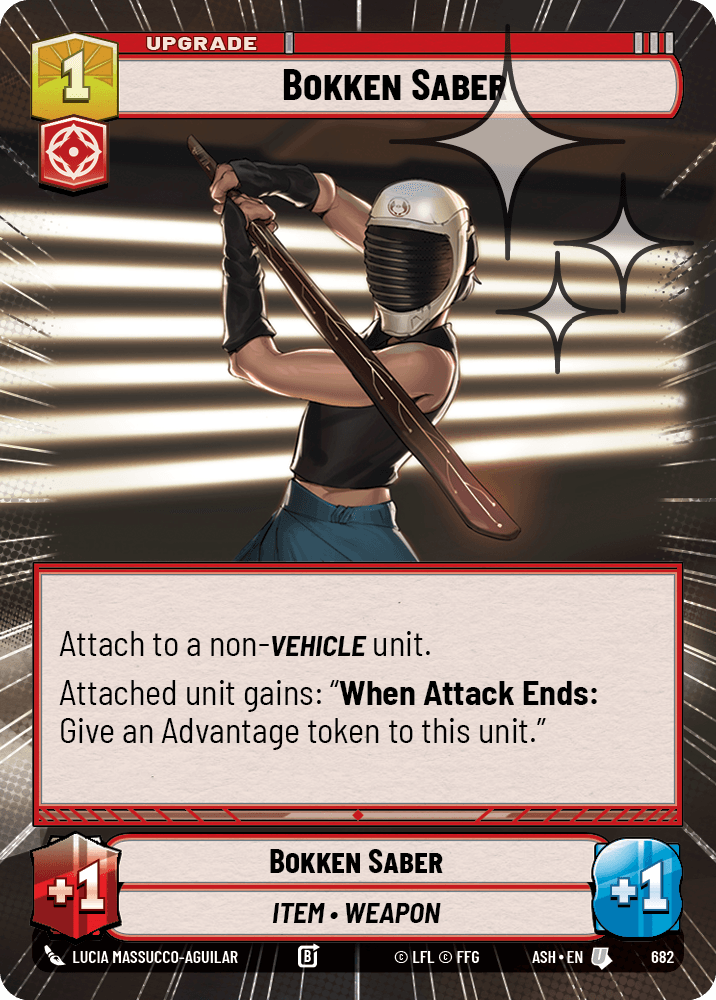 【ASH682/EN】Bokken Saber (Hyperspace/Foil)