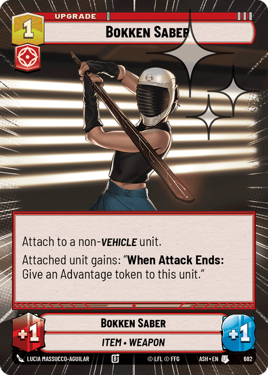 【ASH682/EN】Bokken Saber (Hyperspace/Foil)
