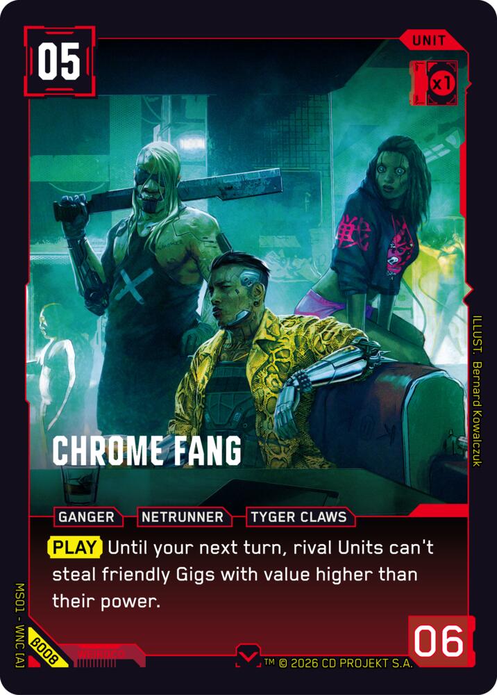 【WNCBβ008/EN】Chrome Fang