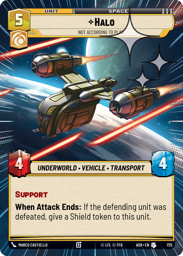 【ASH725/EN】Halo - Not According to Plan (Hyperspace/Foil)