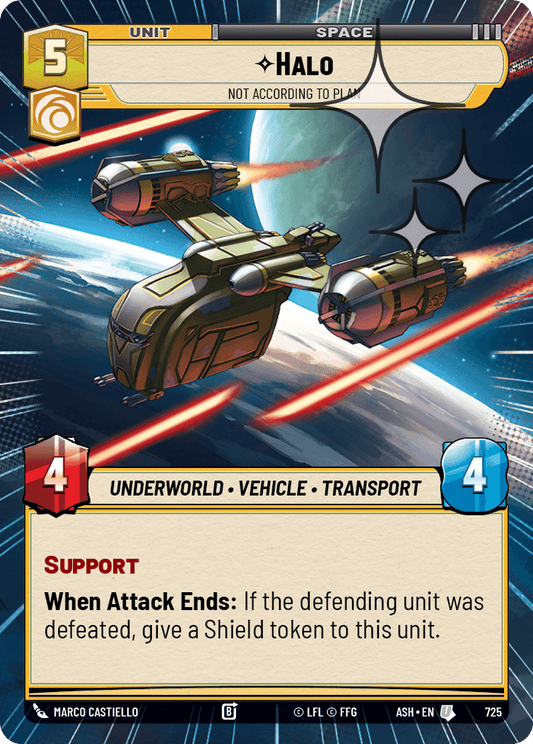 【ASH725/EN】Halo - Not According to Plan (Hyperspace/Foil)