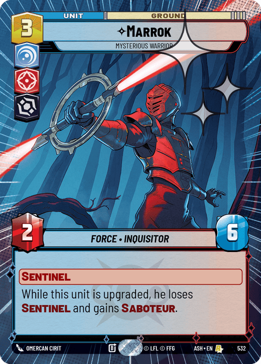 【ASH532/EN】Marrok - Mysterious Warrior (Hyperspace/Foil)