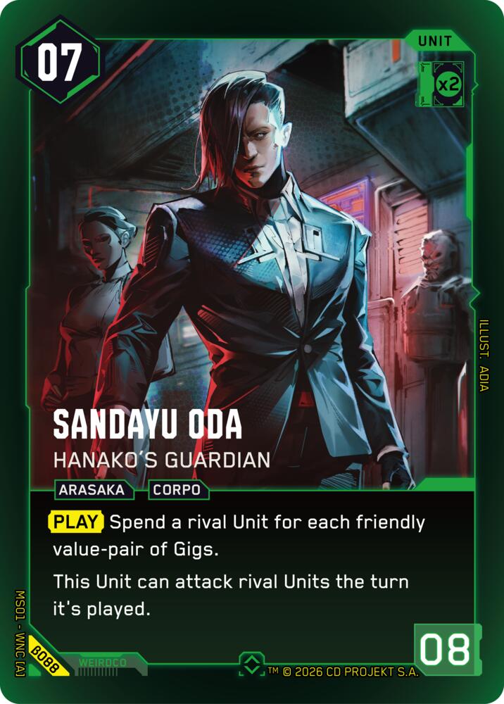 【WNCBβ088/EN】Sandayu Oda: Hanako's Guardian