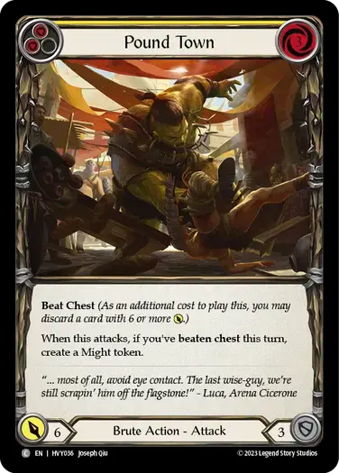 【HVY036/EN/RF】Pound Town/街での破砕[Yellow]