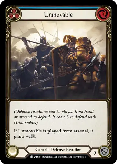 【U-WTR214/EN】Unmovable[Blue]