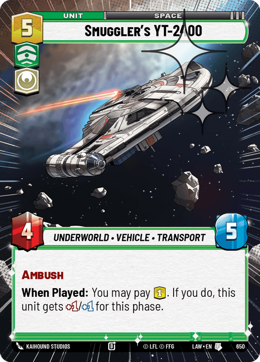 【LAW650/EN】Smuggler's YT-2400 (Hyperspace/Foil)
