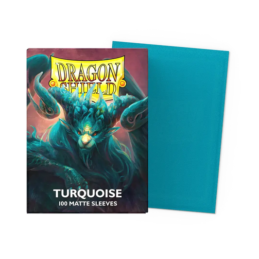 【Dragon Shield】Matte - Turquoise(スタンダードサイズ/100枚入り)※配送方法はゆうパックをご選択ください