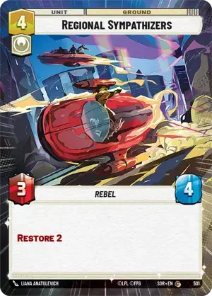 【SOR501/EN】Regional Sympathizers (HYPERSPACE/FOIL)