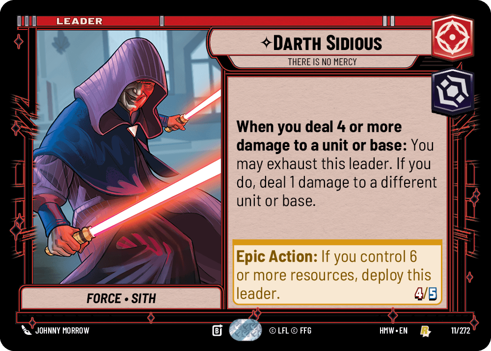 【HMW011/EN】Darth Sidious - There Is No Mercy