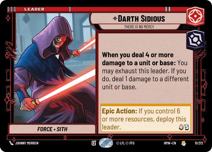 【HMW011/EN】Darth Sidious - There Is No Mercy
