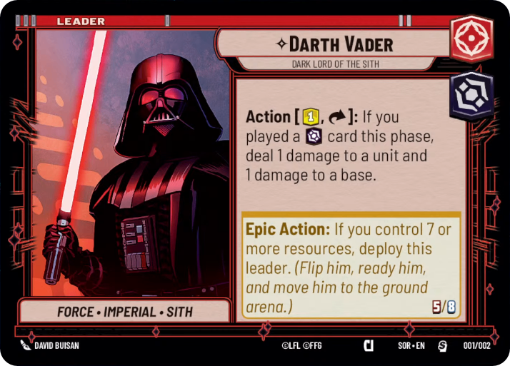 【SORPR02/EN】Darth Vader - Dark Lord of the Sith (FOIL)