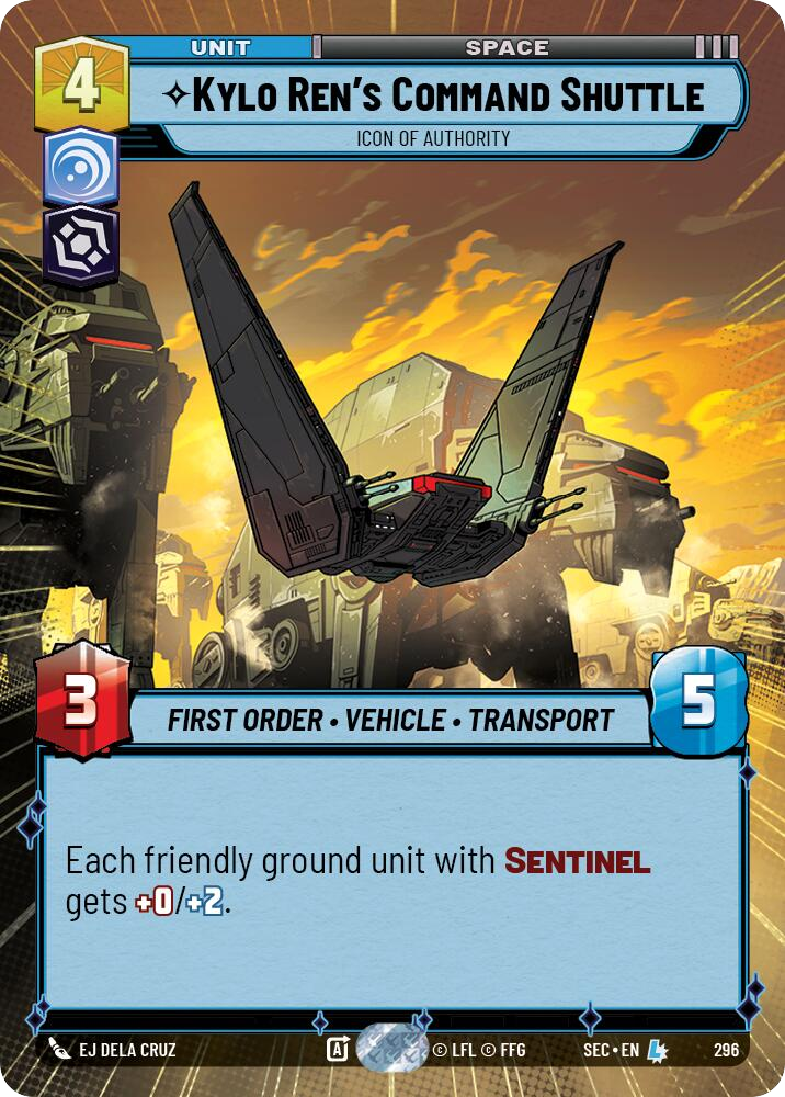 【SEC0296/EN】Kylo Ren's Command Shuttle - Icon of Authority (Hyperspace)