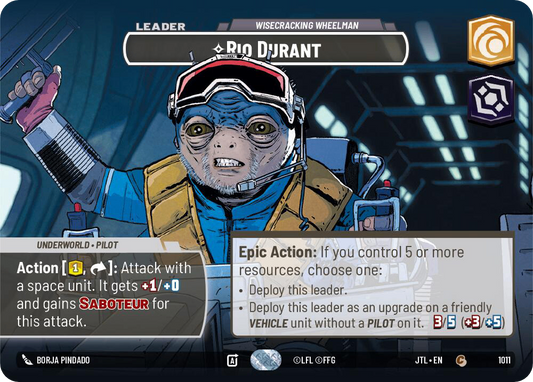 【JTL1011/EN】Rio Durant - Wisecracking Wheelman (Showcase)