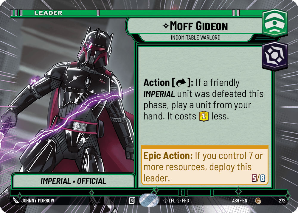 【ASH272/EN】Moff Gideon - Indomitable Warlord (Hyperspace)